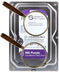 WD 1TB WD10PURZ WD Purple 24/7 5400RPM 64MB SATA3-4