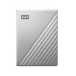 WD external HDD 4TB for mac, Type-C my passport ultra silver ( WDBPMV0040BSL-WESN )  - Img 1
