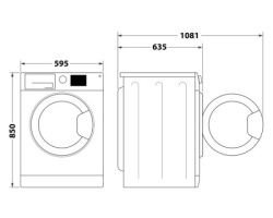 Whirlpool FFWDD 1076258 SV EE inverter mašina za pranje i sušenje veša -7