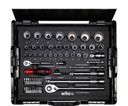 Wiha 44685 set gedora i bitova, 1/4" i 1/2", 60 delova, u L-Boxxu ( W 44685 )