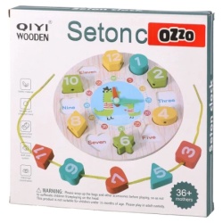 Wood toy igračka drveni sat sa oblicima 801 ( 888036 )