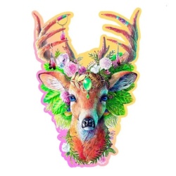 Wooden City Modish Deer Wooden Puzzle L (250 Pieces) ( 058884 )