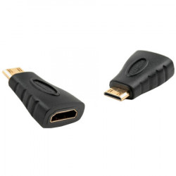 XWave adapter sa regularnog HDMI ulaz (ženski) - na mini HDMI izlaz (muški)/crni ( Adapter HDMI2mini HDMI ) - Img 2