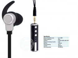 XWave BT stereo slusalice sa mikrofonom v4.2, Baterija 150mAh, 6 sati razgovor, 20m udaljenost, Crna ( MX150 black/silver ) - Img 2