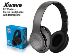 XWave BT stereo slusalice sa mikrofonom v4.2,FM,microSD,Baterija 200mAh,8-9h razgovor,10m udaljenost,Siva ( MX350 grey ) - Img 2