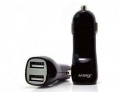 Xwave USB auto punjač, Dual USB port, 5V/2.1A, Crna ( Xwave C22 )