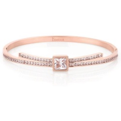 Ženska freelook roze zlatna narukvica od hirurškog Čelika sa belim cirkonima ( fj.3.10001.1 )