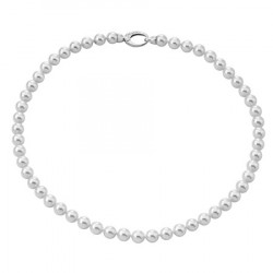 Ženska majorica basic bela biserna srebrna ogrlica 6 mm ( 09853.01.2 021.010.1 ) - Img 1