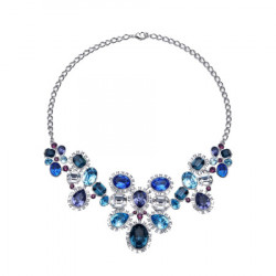 Ženska oliver weber empire violet ogrlica sa plavim,ljubičastim swarovski kristalom ( 11597 ) - Img 2