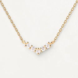 Ženska pd paola mini crown zlatna ogrlica sa pozlatom 18k ( co01-485-u ) - Img 1