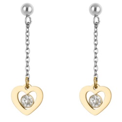 Ženske freelook srebrne zlatne mindjuše od hirurškog Čelika ( frj.3.5008.2 )