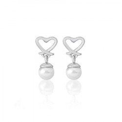 Ženske majorica motiv pearl drop bele srebrne minđuše 4 mm ( 16399.01.2 000.010.1 ) - Img 4