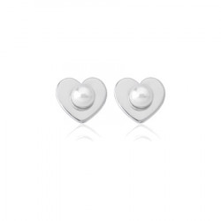 Ženske majorica pearl heart bele biserne srebrna mindjuše 5 mm ( 16393.01.2 000.010.1 ) - Img 4