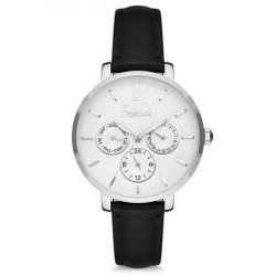 Ženski freelook eiffel beli srebrni elegantni ručni sat sa crnim kožnim kaišem ( f.1.1079.04 ) - Img 4