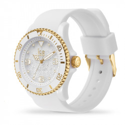Ženski ice watch ice crystal beli zlatni elegantno sportski ručni sat sa swarovski kristalima ( 017247 ) - Img 2