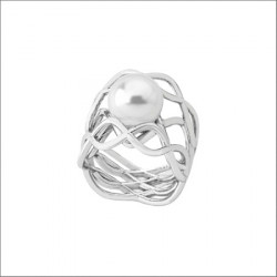 Ženski majorica timeless srebrni beli biserni prsten 10mm 55 mm ( 14381.01.2 915.010.1 ) - Img 4
