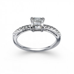 Ženski oliver weber private crystal prsten sa swarovski belim kristalom xl 62 mm ( 41134xl ) - Img 1