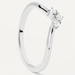 Ženski pd paola mini crown srebrni prsten sa belim cirkonima ( an02-826-14 ) - Img 1