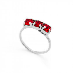Ženski victoria cruz celine tree minis light siam prsten sa swarovski crvenim kristalom ( a3246-64a ) - Img 1