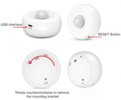 ZIGBEE-SMART-PIR-MS08 Gembird Tuya Smart WiFi PIR senzor detektora pokreta ljudskog tela,infracrveni - Img 4