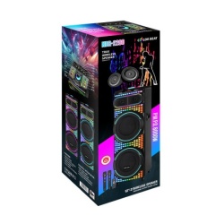 Zvucnik bluetooth ndr-2260 100w 2*12 inca sa dva mikrofona crni ( ZV1137 )-2