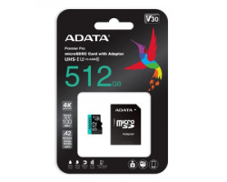 A-Data UHS-I U3 MicroSDXC 512GB V30S class 10 + adapter AUSDX512GUI3V30SA2-RA1 - Img 3