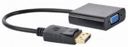 A-DPM-VGAF-03 ** Gembird DisplayPort to VGA adapter cable, BLACK (381) - Img 1