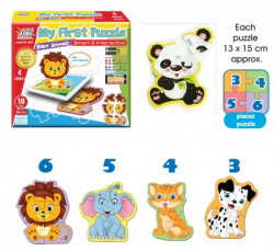 Akar Puzle 4 životinje Jagu 18delova ( 390429 )