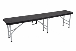 Alberg Klupa na sklapanje 180x30x40cm metalnom konstrukcijom u crnoj boji ( AL-KL180-BK ) - Img 2