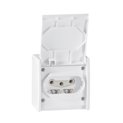 Aling Conel Tropolna utičnica bela IP44 PVC 16A 440V ( ALC2431.00 )