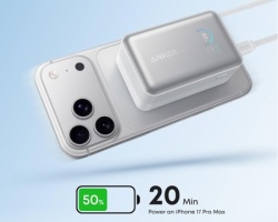 Anker Nano 10000mAh, 45W, sa ugrađenim USB-C kablom na izvlačenje, Power Bank beli