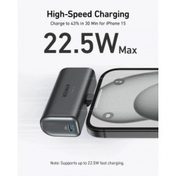 Anker Power Bank 5000mAh 22.5W + kabl type-C na type-C 0.6m crna ( 80405 ) - Img 5