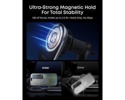 Anker Prime 25W MagGo bežični auto punjač, crni -8