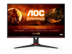 AOC BK 27"/IPS/ 1920x1080/165Hz/ 1ms MPRT/VGA,HDMI,DP/Gsync,freesync/ zvučnici/crna monitor ( 27G2SPAE/BK )  - Img 1