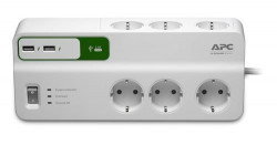 APC PM6U-GR Surge arrest 6 utičnica USB razvodnik sa zaštitom i kablom 1.8 m ( 0342081 )