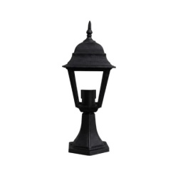 Arte Illumina stubna baštenska svetiljka E27, IP44, crna ( 154-55113 )