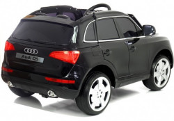 Audi Q5 2018 Licencirani auto na akumulator sa kožnim sedištem i mekim gumama - Crni - Img 5