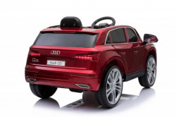 Audi Q5 2019 Licencirani auto na akumulator sa kožnim sedištem i mekim gumama - Crveni - Img 3