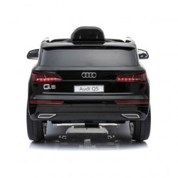 Audi Q5 2019 Licencirani auto na akumulator sa kožnim sedištem i mekim gumama - Crni - Img 5