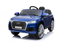 Audi Q5 2019 Licencirani auto na akumulator sa kožnim sedištem i mekim gumama - Plavi - Img 5