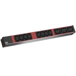 Bachmann PDU Basic ALU 19"1U,8xC13+3xC19, ulaz C20, 16A,kabl 2m ( 800.2332 )
