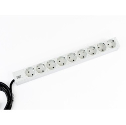 Bachmann PDU Basic ALU 19" 1U 9xšuko, 16A, kabl 2m ( 333.401 )