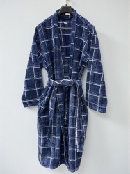 Bade mantil Pliš XXL - veličina Model Blue cube ( VLK000312-bluecube2XL )