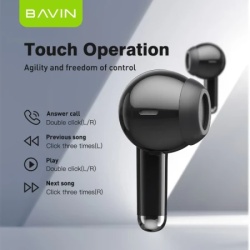 Bavin slušalice wireless earbuds crna ( 90205 )-3