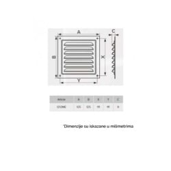 BB Link Metalna žaluzina 125x125mm   ( 110E )-2