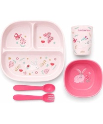 Bbo set za hranjenje – pink rabbit ( 45358PR )