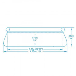 Bestway 57416 Bazen za dvorište Fast Set 457x84cm ( 57416 ) - Img 3