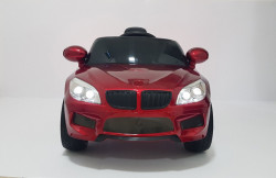 BMW 2 Auto na akumulator sa kožnim sedištem i mekim gumama - Crveni - Img 7