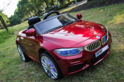 BMW 8 Auto za decu na akumulator sa kožnim sedištima i mekim gumama - Crveni ( BJP807 ) - Img 3