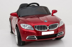 BMW Mini 1 Auto na akumulator sa kožnim sedištem i mekim gumama - Crveni - Img 8